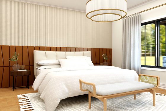 Interior - Master Bedroom for Barndominium House Plan #1064-384 - 6 bed, 6.5 bath