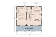 Cottage Style House Plan - 3 Beds 2.5 Baths 1414 Sq/Ft Plan #124-298 
