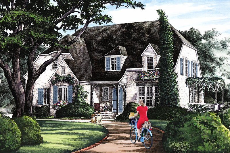 Cottage Style House Plan - 5 Beds 4 Baths 2673 Sq/Ft Plan #137-289