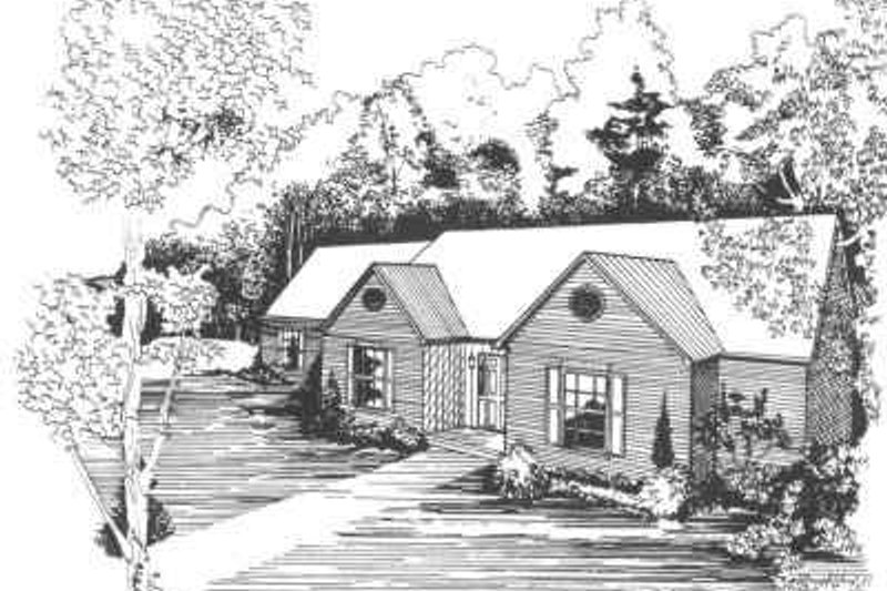House Design - Traditional Exterior - Front Elevation Plan #30-172