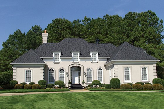 Exterior - Front Elevation for European House Plan #453-81 - 3 bed, 2.5 bath