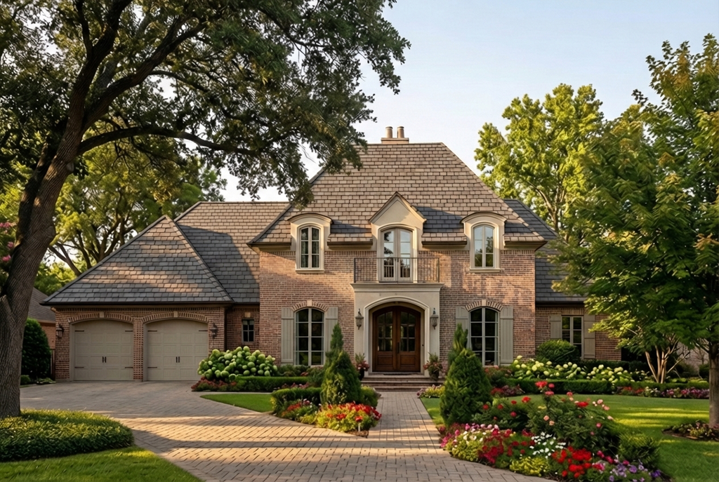 Exterior - Front Elevation 2 for European House Plan #406-144 - 3 bed, 2.5 bath