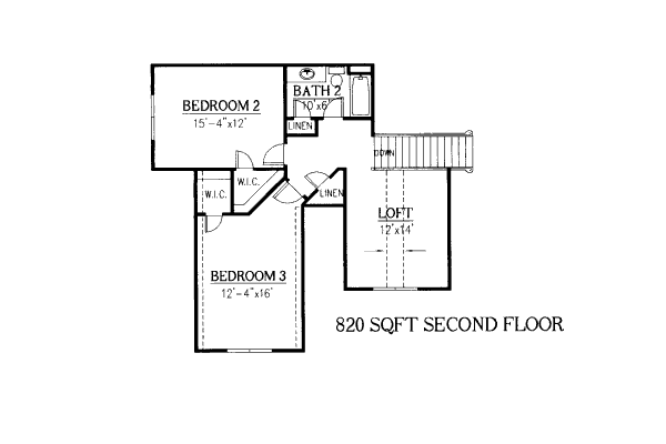 Dream House Plan - European Floor Plan - Upper Floor Plan #437-36