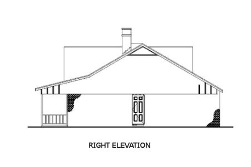 House Plan Design - Exterior - Other Elevation for Farmhouse House Plan #45-122 - 3 bed, 2 bath