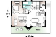 Modern Style House Plan - 3 Beds 2 Baths 1873 Sq/Ft Plan #23-2023 