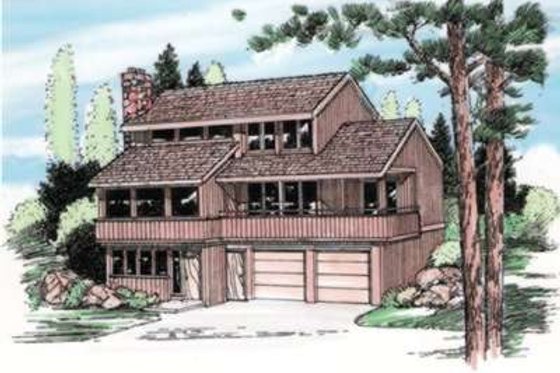 Exterior - Front Elevation House Plan #116-224 - 3 bed, 2.5 bath