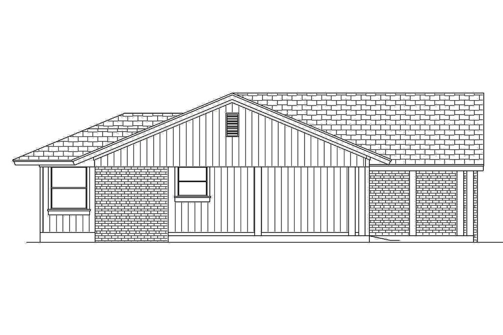 Ranch Style House Plan - 3 Beds 2 Baths 1550 Sq/Ft Plan #45-576