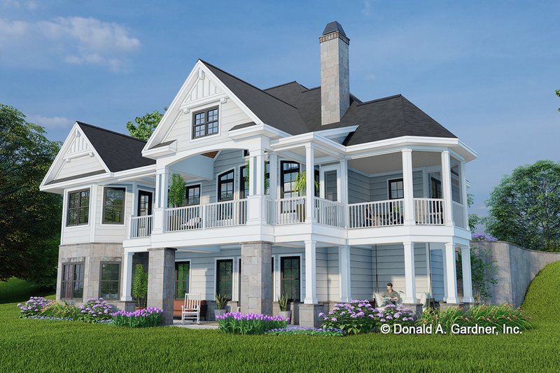 Architectural House Design - Exterior - Rear Elevation for Craftsman House Plan #929-1103 - 3 bed, 2.5 bath