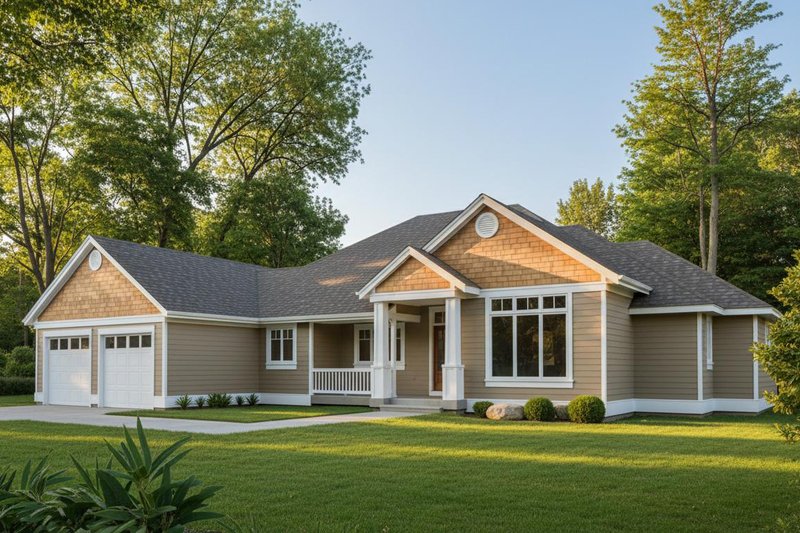 Home Plan - Traditional Exterior - Front Elevation Plan #100-109