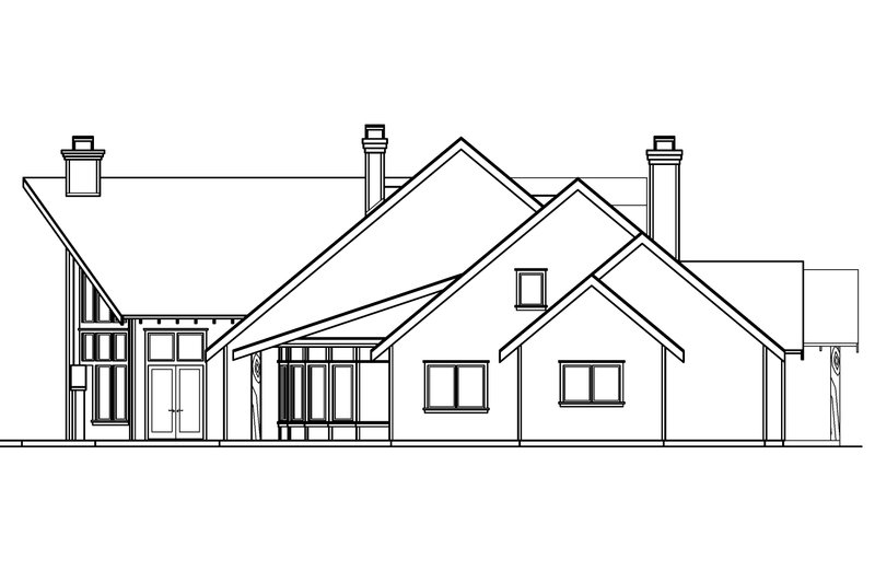 Home Plan - Exterior - Other Elevation for Craftsman House Plan #124-691 - 3 bed, 5.5 bath