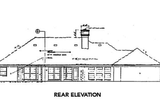 Exterior - Rear Elevation House Plan #312-767 - 3 bed, 2.5 bath