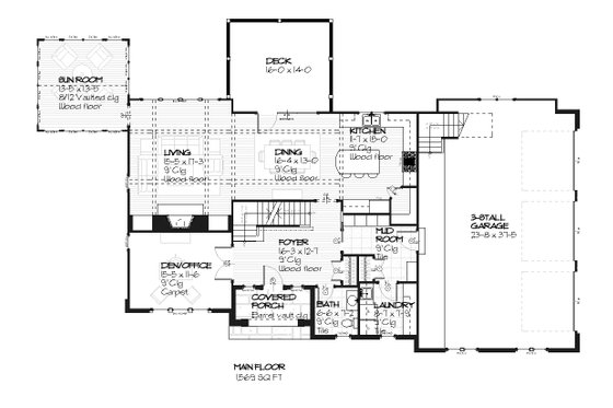 Traditional Design, European style house plan