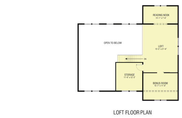 Farmhouse Floor Plan - Upper Floor Plan #1068-4