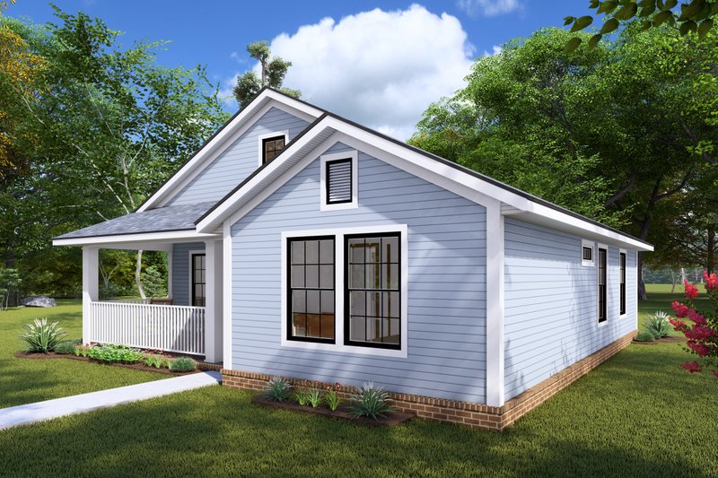 House Blueprint - Exterior - Other Elevation for Farmhouse House Plan #513-2237 - 2 bed, 2 bath