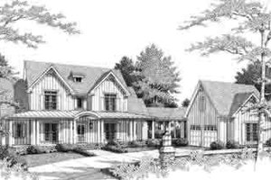 Southern Exterior - Front Elevation Plan #71-121