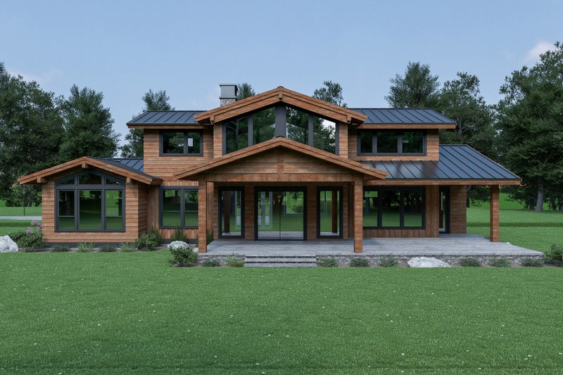 Architectural House Design - Photo 2 for Contemporary House Plan #1070-94 - 3 bed, 2.5 bath