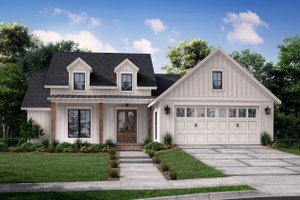 Exterior - Front Elevation 3 for Farmhouse House Plan #430-250 - 3 bed, 2 bath