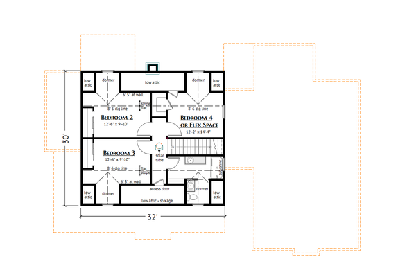 Home Plan - Farmhouse Floor Plan - Upper Floor Plan #1099-13