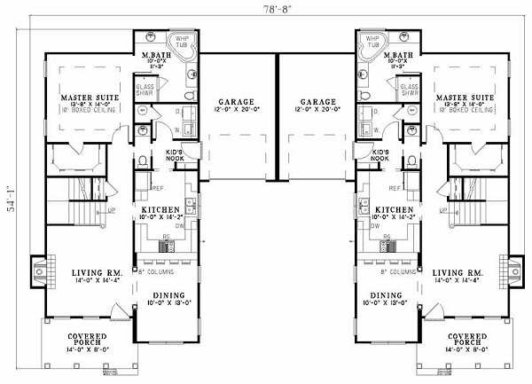 Southern Floor Plan - Main Floor Plan #17-655