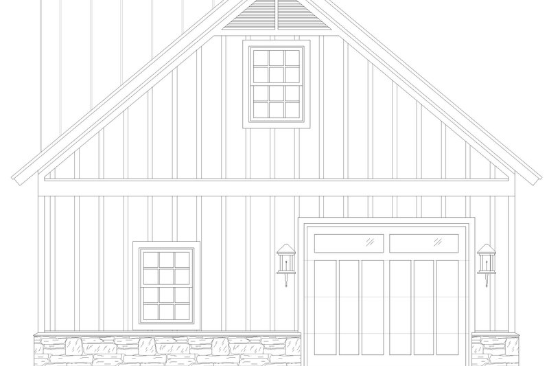 Dream House Plan - Exterior - Other Elevation 1 for Country House Plan #932-1311, 0 bath