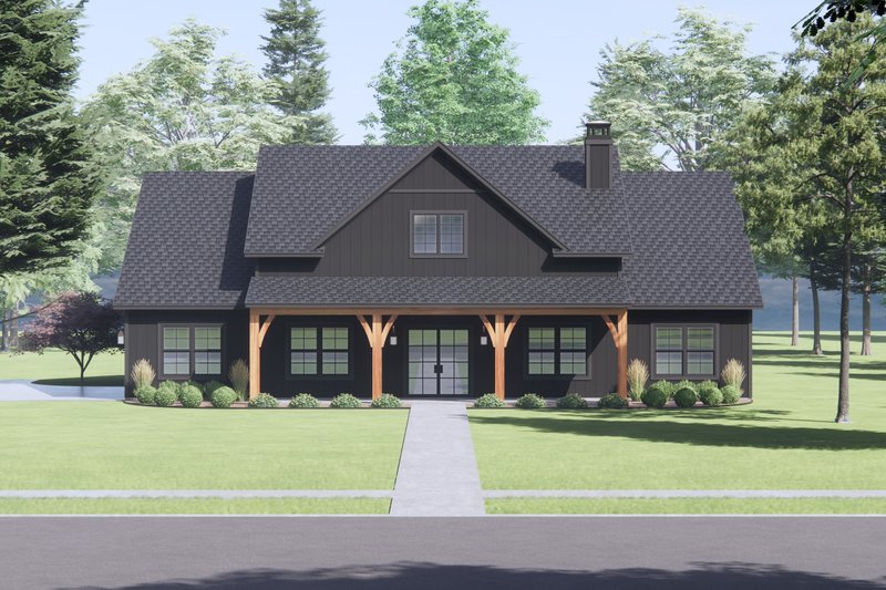 House Plan Design - Farmhouse Exterior - Front Elevation Plan #1096-99