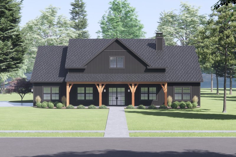 Architectural House Design - Farmhouse Exterior - Front Elevation Plan #1096-99
