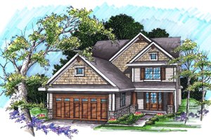 Traditional Exterior - Front Elevation Plan #70-1035