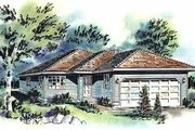 Traditional Style House Plan - 3 Beds 1 Baths 1059 Sq/Ft Plan #18-155 