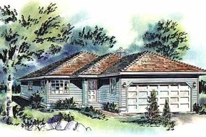 Traditional Exterior - Front Elevation Plan #18-155