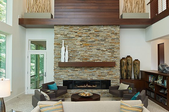 Interior - Family Room for Contemporary House Plan #928-315 - 3 bed, 3.5 bath