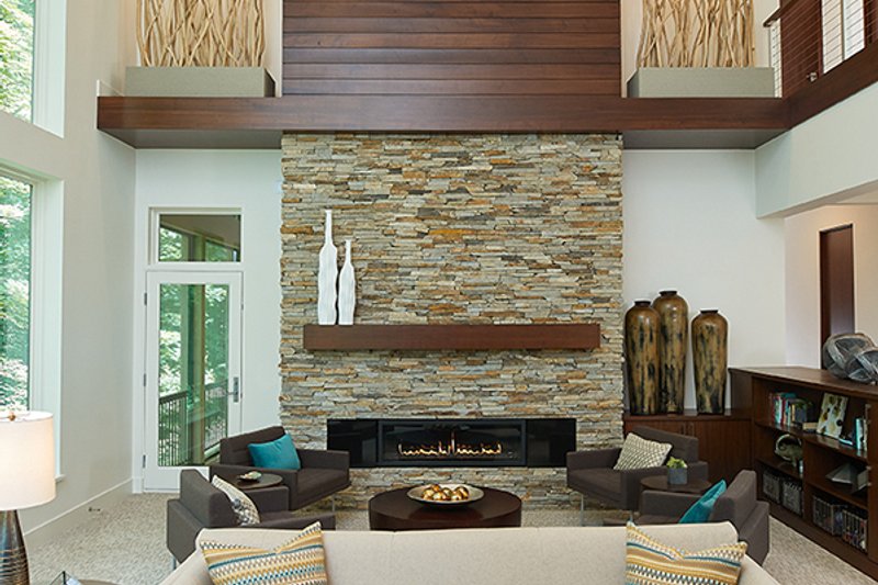 Architectural House Design - Interior - Family Room for Contemporary House Plan #928-315 - 3 bed, 3.5 bath