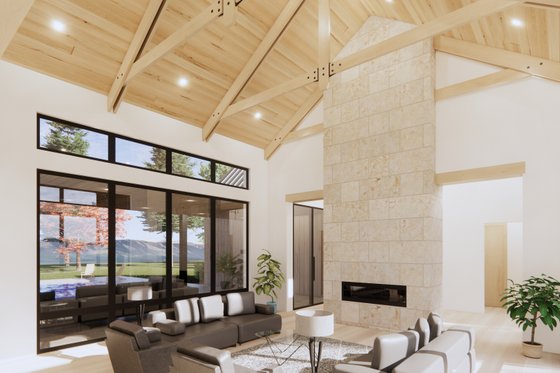 Interior - Family Room 5 for Modern House Plan #1096-25 - 4 bed, 4.5 bath