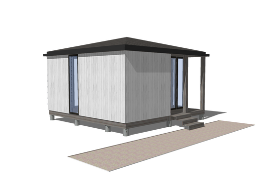 Photo 3 for Modern House Plan #549-10 - 1 bed, 1 bath