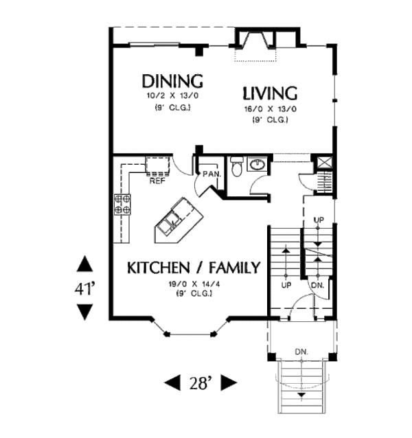 Dream House Plan - Traditional Floor Plan - Main Floor Plan #48-318