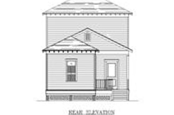 Exterior - Rear Elevation for Beach House Plan #442-4 - 3 bed, 2.5 bath