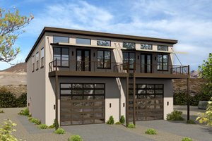 Contemporary Exterior - Front Elevation Plan #932-179