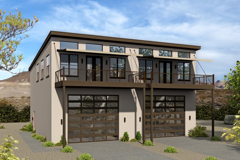 House Plan Design - Contemporary Exterior - Front Elevation Plan #932-179