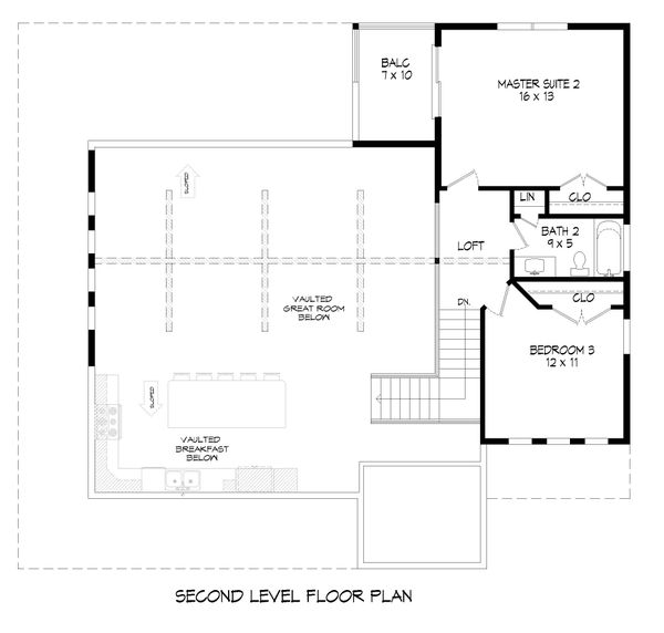Country Floor Plan - Upper Floor Plan #932-311