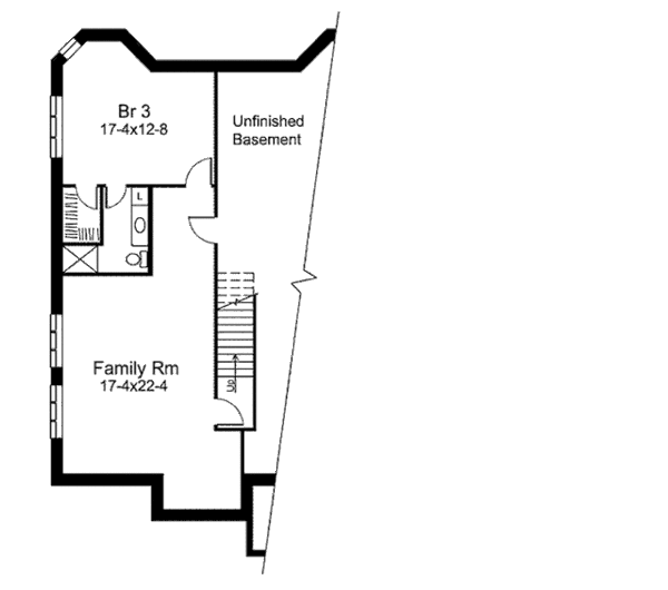 Home Plan - Traditional Floor Plan - Lower Floor Plan #57-283