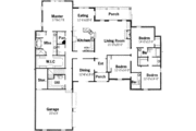 European Style House Plan - 4 Beds 3.5 Baths 2878 Sq/Ft Plan #15-149 