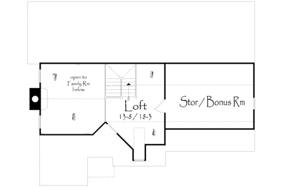 Floor Plan - Other Floor 1 for Traditional House Plan #71-102 - 3 bed, 2 bath