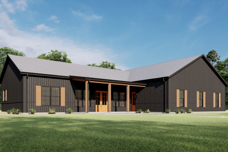 Home Plan - Exterior - Other Elevation 2 for Barndominium House Plan #1092-69 - 2 bed, 2 bath
