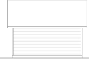 Exterior - Rear Elevation for Farmhouse House Plan #23-2744, 0 bath