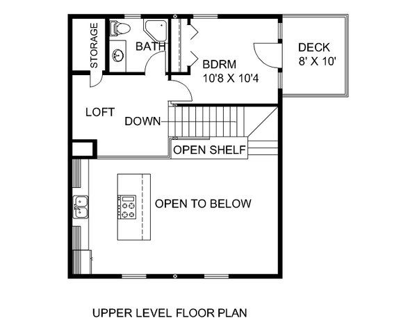 Craftsman Floor Plan - Upper Floor Plan #117-987