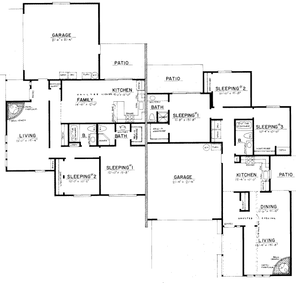 Traditional Floor Plan - Main Floor Plan #303-134