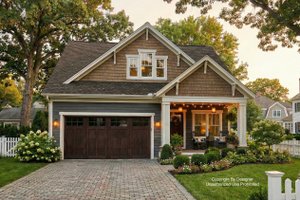 Architectural House Design - Exterior - Front Elevation for Traditional House Plan #51-1551 - 5 bed, 4 bath