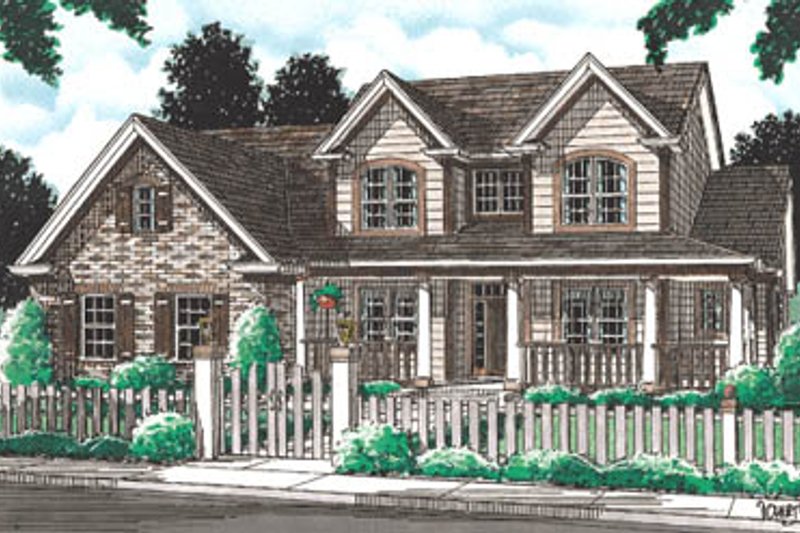 Farmhouse Style House Plan - 4 Beds 2.5 Baths 2384 Sq/Ft Plan #20-192