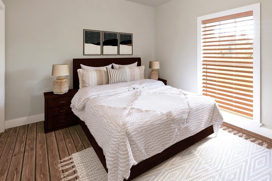 Interior - Bedroom 1 for Farmhouse House Plan #44-290 - 3 bed, 2 bath