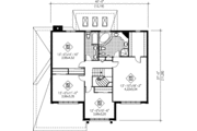 Traditional Style House Plan - 4 Beds 2.5 Baths 2684 Sq/Ft Plan #25-2268 