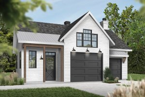 Exterior - Front Elevation Architectural House Design - Farmhouse Exterior - Front Elevation Plan #23-2731